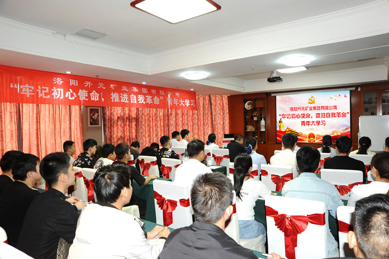 開元集團組織青年員工進行“牢記初心使命，推進自我***”大學習